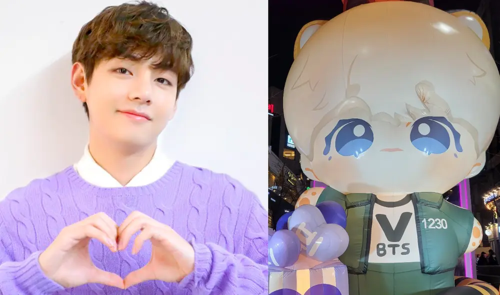 Taehyung de BTS estuvo de cumpleaños y dedicó emotivas palabras a ARMY de todo el mundo. Foto: composición La República/BIGHIT/CHINA Baidu Vbar