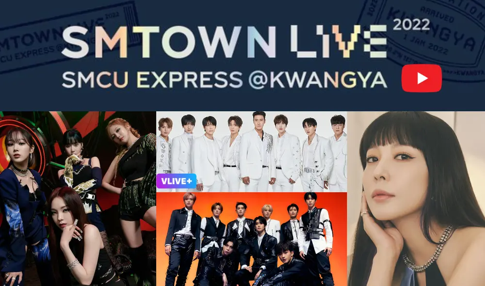 Segundo concierto online de SM desde el inicio de la pandemia. Conoce quiénes cantarán en SMTown Live 2022 y cómo podrás seguir la transmisión. Foto: composición La República / SM