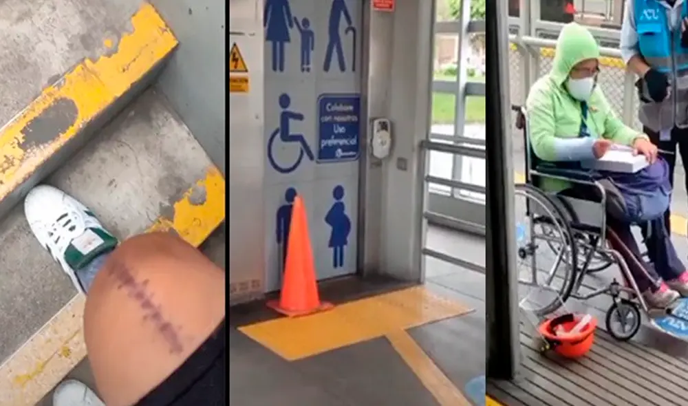 Joven visita diferentes estaciones del Metropolitano y en encuentra en ellas el mismo problema. Fotos: difusión Joven visita diferentes estaciones del Metropolitano y en encuentra en ellas el mismo problema. Fotos: difusión