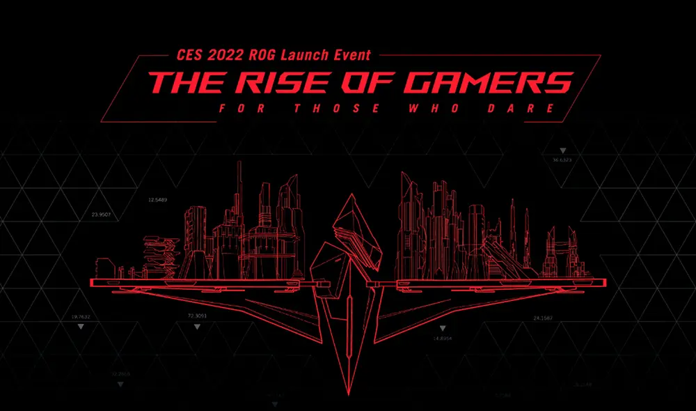 La conferencia de ASUS en el CES 2022 se transmitirá por YouTube el 4 de enero a las 2.00 p. m. hora de Perú. Foto: ROG
