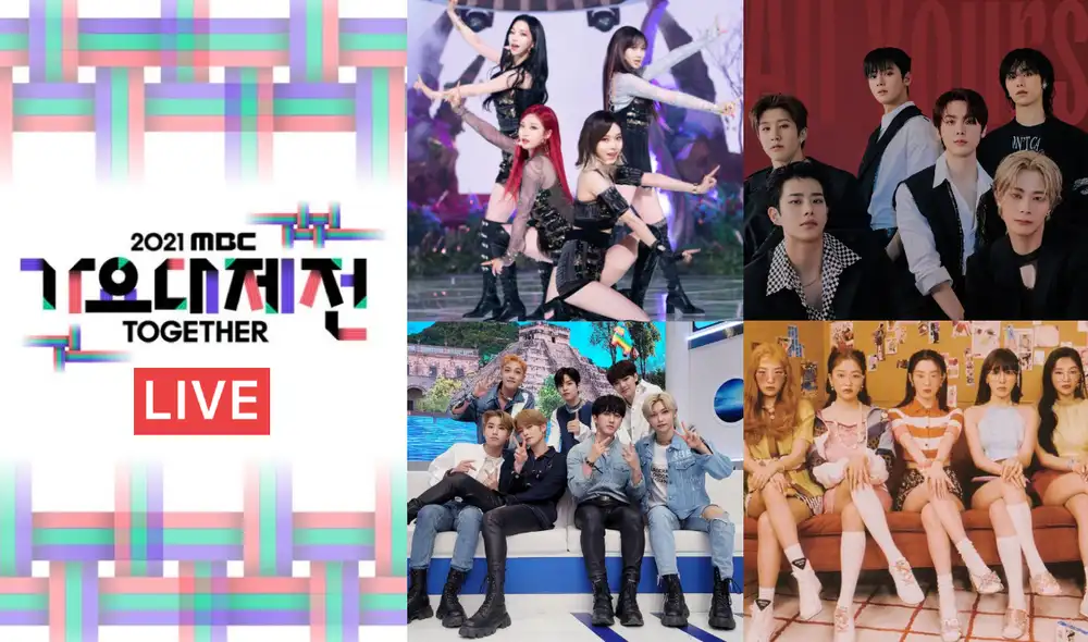 Este será el último festival con idols del K-pop. Conoce cómo ver el MBC Gayo Daejejeon 2021. Foto: composición MBC / SM / JYP / Fantagio