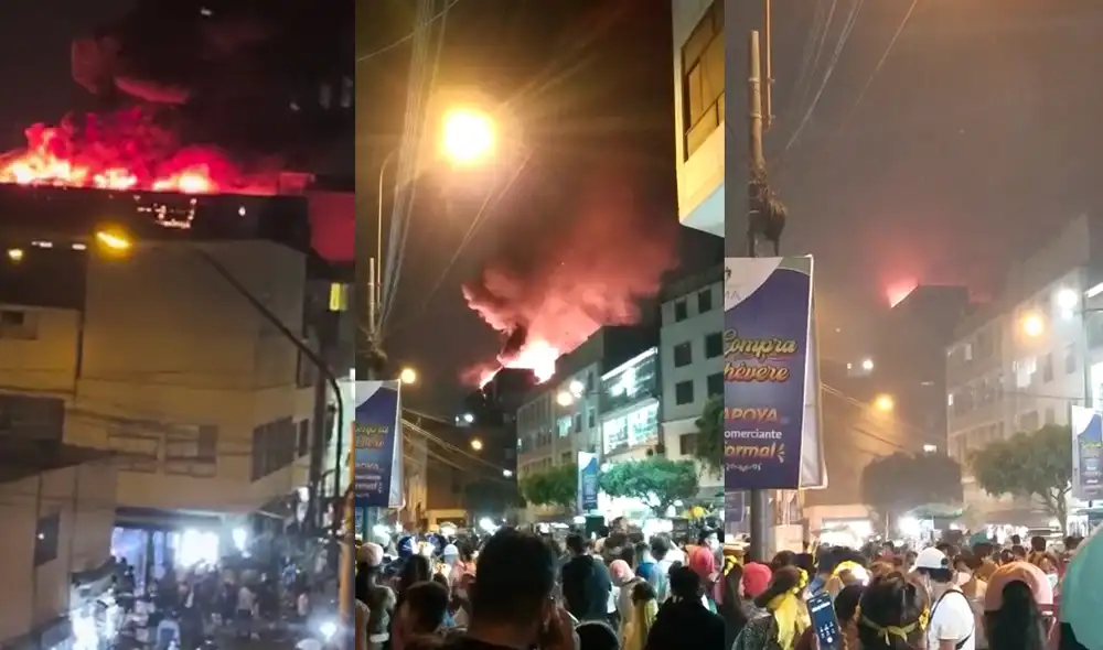 Transeúntes se quedaron aglomerados en vías aledañas. Foto: capturas/URPI-LR