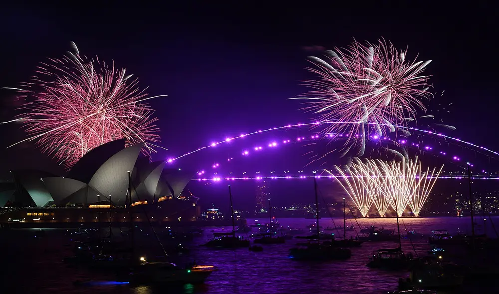 El Año Nuevo 2022 ya se festejó en Sídney, Australia. Foto: EFE El Año Nuevo 2022 ya se festejó en Sídney, Australia. Foto: EFE