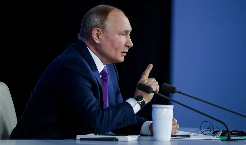 El presidente ruso Vladímir Putin, en el poder desde 1999, pronunció su discurso de Año Nuevo. Foto: AFP El presidente ruso Vladímir Putin, en el poder desde 1999, pronunció su discurso de Año Nuevo. Foto: AFP