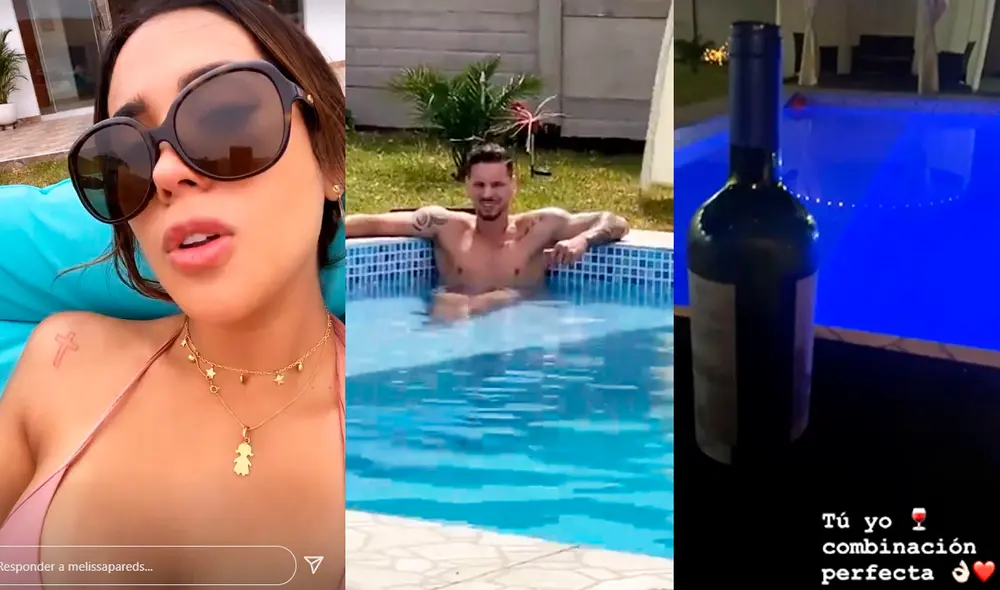 Melissa Paredes y Anthony Aranda podrían pasar Año Nuevo juntos. Foto: capturas Instagram