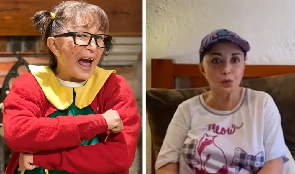 "No sé de dónde ha salido el chisme de que me estaba muriendo", dijo la Chilindrina en redes sociales. Foto: composición Instagram