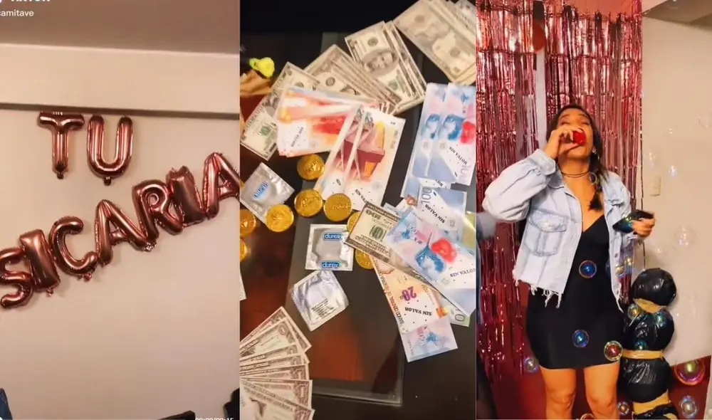 Muchos usuarios en las redes mostraron su entusiasmo por tener una fiesta con la temática de 'sicaria'. Foto: captura de TikTok