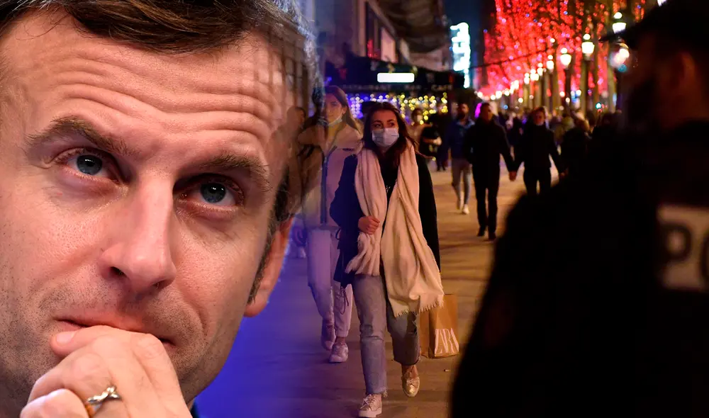 “Vienen semanas difíciles”, dijo Emmanuel Macron ante la situación de la pandemia en Francia. Foto: composición/AFP