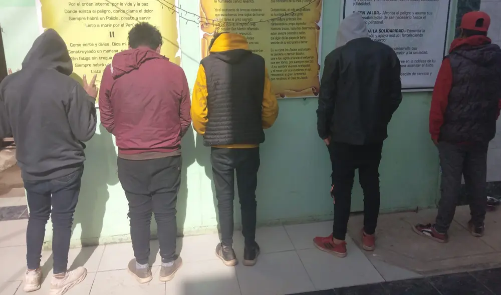 Puno. Cinco menores fue intervenidos, pero solo tres de ellos fueron reconocidos por la agraviada. Foto: Ministerio Público Puno. Cinco menores fue intervenidos, pero solo tres de ellos fueron reconocidos por la agraviada. Foto: Ministerio Público