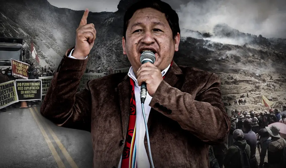 Guido Bellido fue uno de los congresistas que estuvo presente en la reunión entre el Gobierno, miembros de la comunidad de Chumbivilcas y representantes de Las Bambas. Foto: composición/Jazmin Ceras