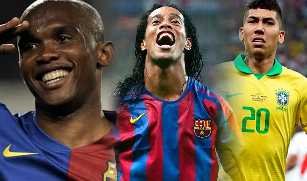 Ronaldinho, Eto'o y Firmino son algunos de los futbolistas que tienen este tipo de cláusulas. Foto: composición/AFP/EFE Ronaldinho, Eto'o y Firmino son algunos de los futbolistas que tienen este tipo de cláusulas. Foto: composición/AFP/EFE