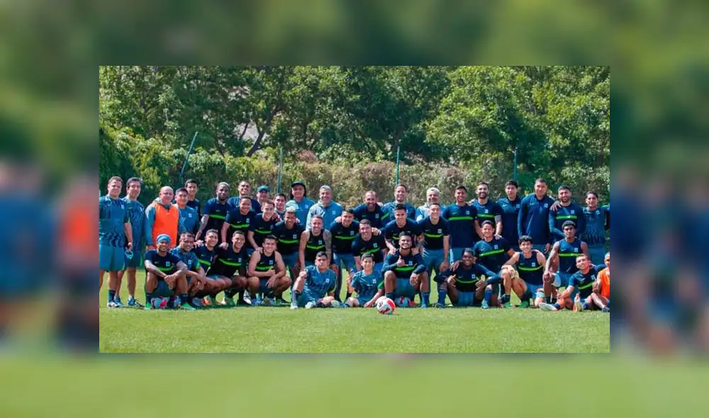 Alianza Lima viene entrenando en el Colegio Inmaculada. Foto: Alianza Lima/Twitter