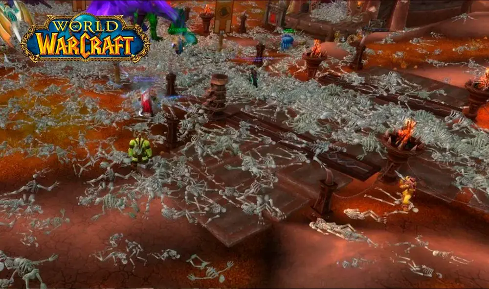 Blizzard tuvo que reiniciar todos los servidores de World of Warcraft y hacer que Hakkar no pueda infectar con la Sangre Corrupta a las mascotas de warlocks y hunters para salvar a su población de la 'pandemia'. Foto: HobbyConsolas