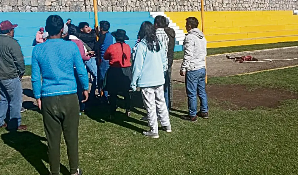 Indignación. Pobladores casi linchan al presunto asesino. Foto: difusión