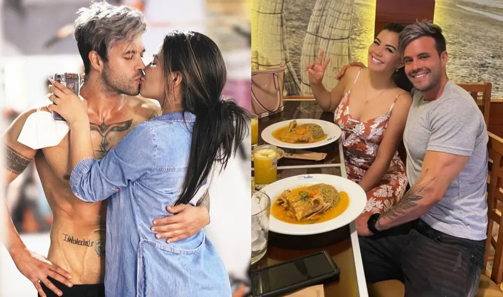 Estrella Torres y Kevin Salas cenan juntos para recibir el 2022. Foto: composición/ Instagram