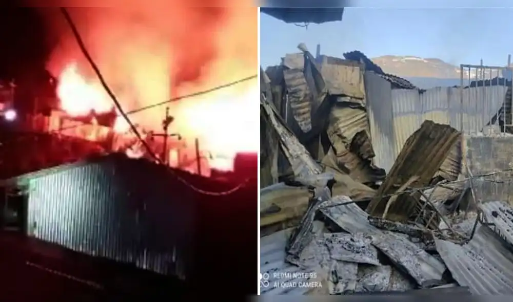 Puno. Siniestro dejo en cenizas decenas de viviendas rústicas en La Rinconada. Foto: FG Noticias y La Poderosa Puno. Siniestro dejo en cenizas decenas de viviendas rústicas en La Rinconada. Foto: FG Noticias y La Poderosa