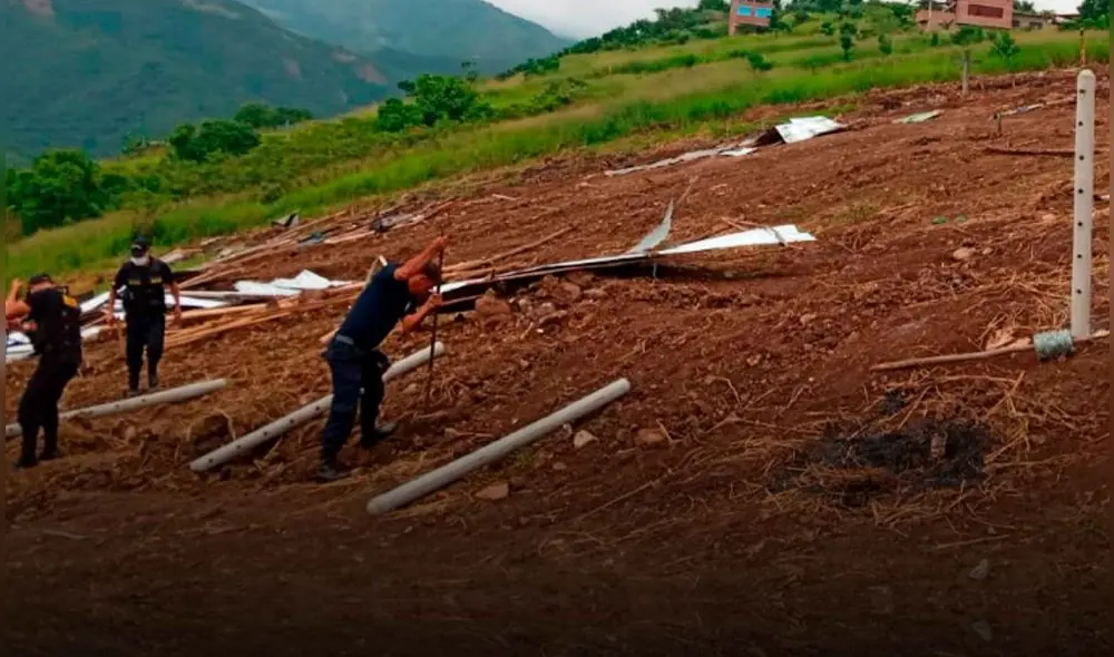 Tras la recuperación del predio, se instalaron postes para delimitar la zona. Foto: Municipalidad Provincial de Jaén Tras la recuperación del predio, se instalaron postes para delimitar la zona. Foto: Municipalidad Provincial de Jaén