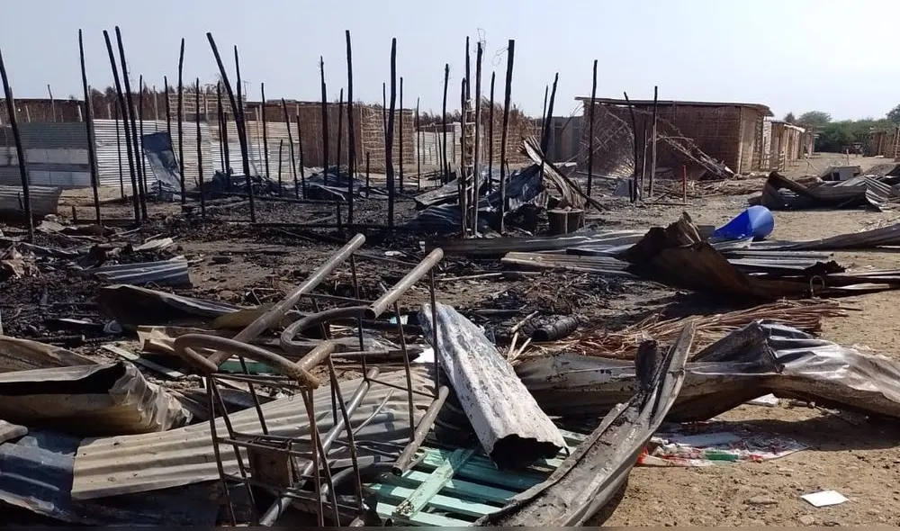 El mayor incendio se produjo de las tres a las cinco de la mañana, en el asentamiento humano Nuevo Horizonte. Foto: MPS