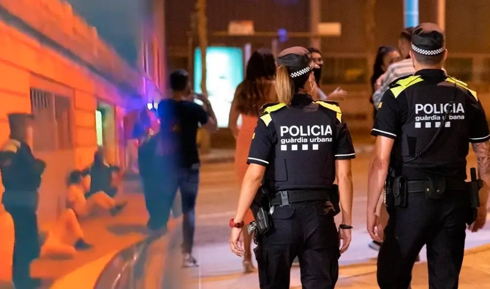 Los agentes llegaron a la vivienda donde se estaba celebrando la fiesta ilegal. Foto: referencial-composición/324-Guardia Urbana