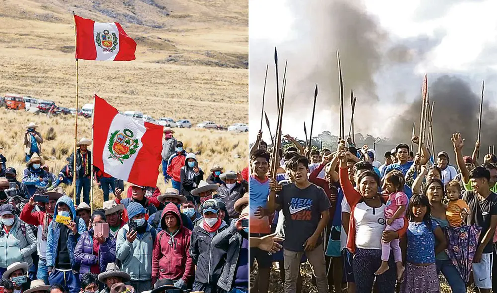 Mirtha Vásquez ha logrado una tregua en ambas regiones con la promesa de iniciar el diálogo. Foto: composición LR