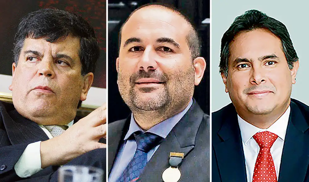 Samir Abudayeh (centro), productor de biodiésel B100, habría mantenido reuniones con Carlos Paredes (izq.) y Carlos Barrientos (der.), entre otros altos funcionarios de la petrolera estatal. Foto: composición LR