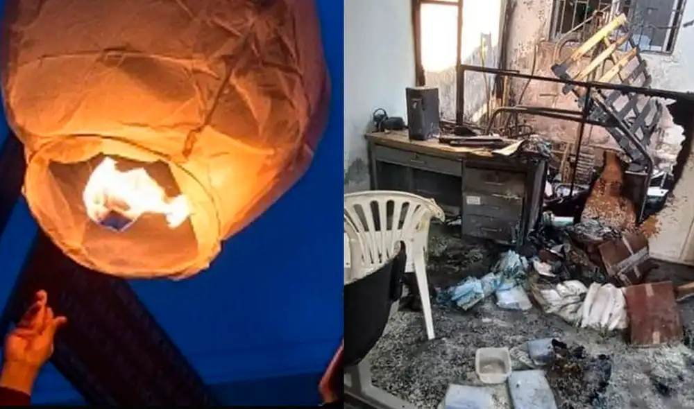 El popular artefacto cayó en una de las zonas prefabricadas del hospital de Camaná y terminó provocando un incendio. Foto: La República El popular artefacto cayó en una de las zonas prefabricadas del hospital de Camaná y terminó provocando un incendio. Foto: La República