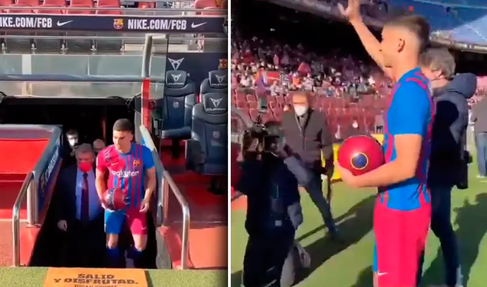 Ferrán Torres llega al Barcelona procedente del Manchester City. Foto: captura ESPN