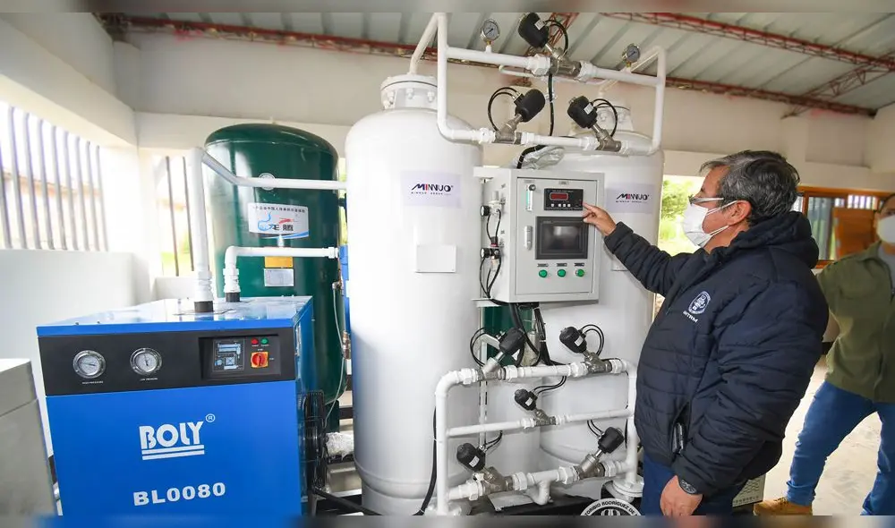 Planta de oxígeno de la UNTRM entrará en funcionamiento los próximos días. Foto: UNTRM. Planta de oxígeno de la UNTRM entrará en funcionamiento los próximos días. Foto: UNTRM.