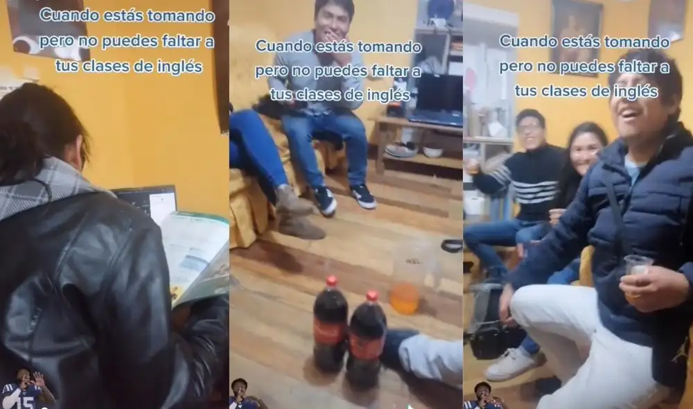 "Clases son clases, pero primero las responsabilidades seguido de las amistades", comentó un usuario al observar la divertida escena. Foto. captura de TikTok