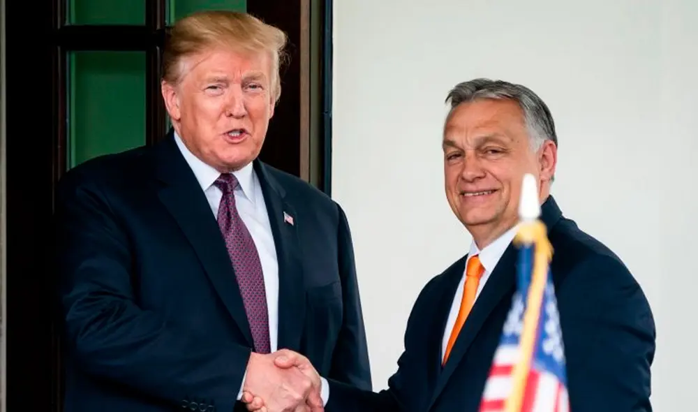 Donald Trump fue el único mandatario de Estados Unidos que recibió en la Casa Blanca al polémico Viktor Orban, criticado por su agenda ultraderechista y antiderechos. Foto: EFE
