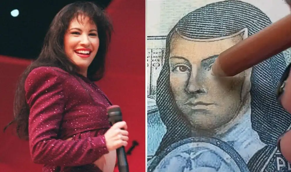 La famosa maquilladora de usuario @abrildaw suele realizar los pedidos de sus seguidores y dibuja en billetes a famosos. Foto: captura de TikTok La famosa maquilladora de usuario @abrildaw suele realizar los pedidos de sus seguidores y dibuja en billetes a famosos. Foto: captura de TikTok