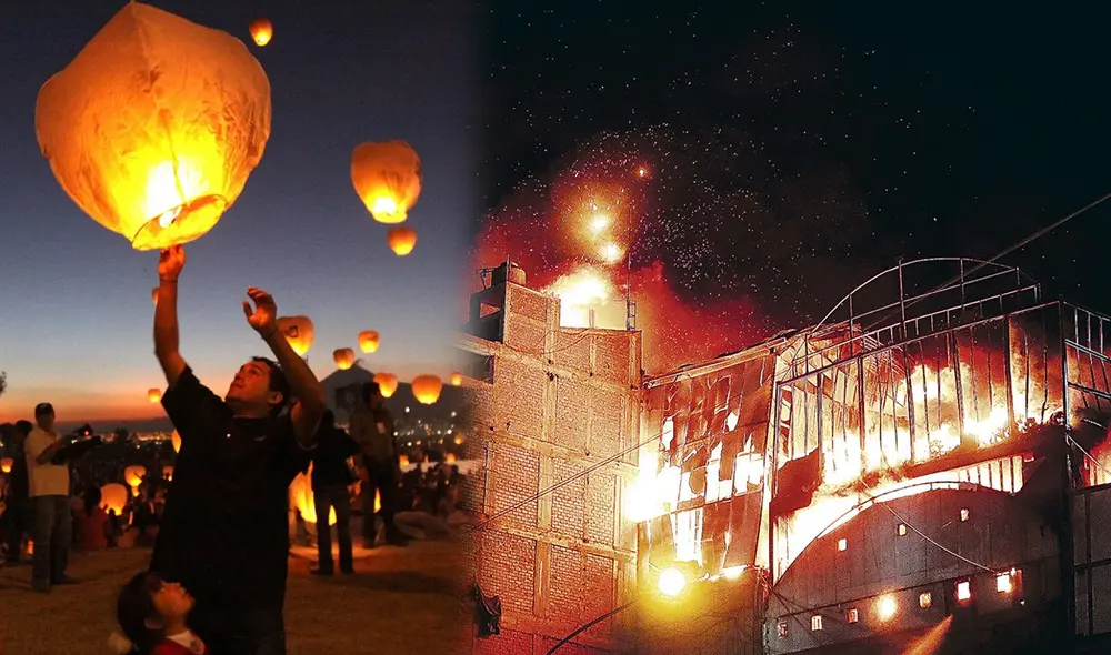 Incendio ocurrió la noche del 30 de diciembre y movilizó a 200 bomberos. Foto: Andina / Renato Pajuelo Incendio ocurrió la noche del 30 de diciembre y movilizó a 200 bomberos. Foto: Andina / Renato Pajuelo