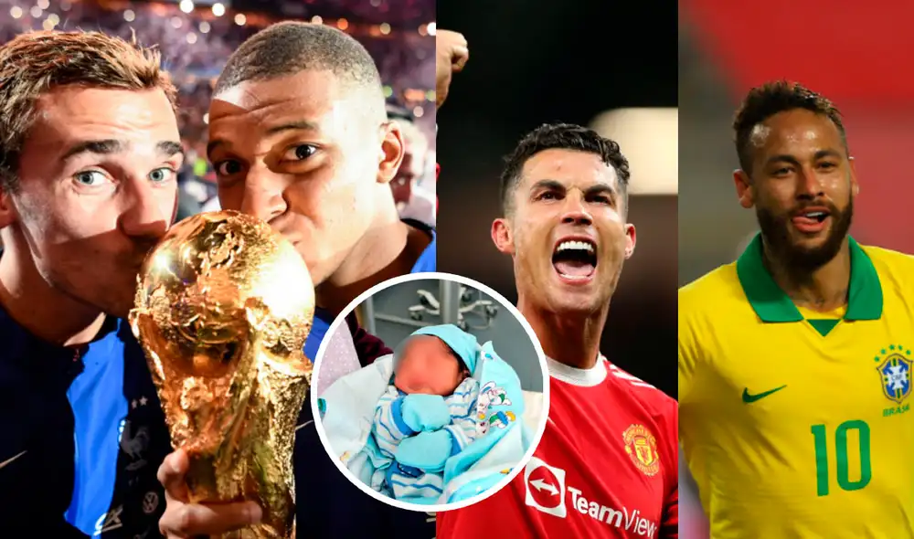 El nombre del bebé Griezmann Mbappé se hizo viral. Foto: composición/AFP/EFE