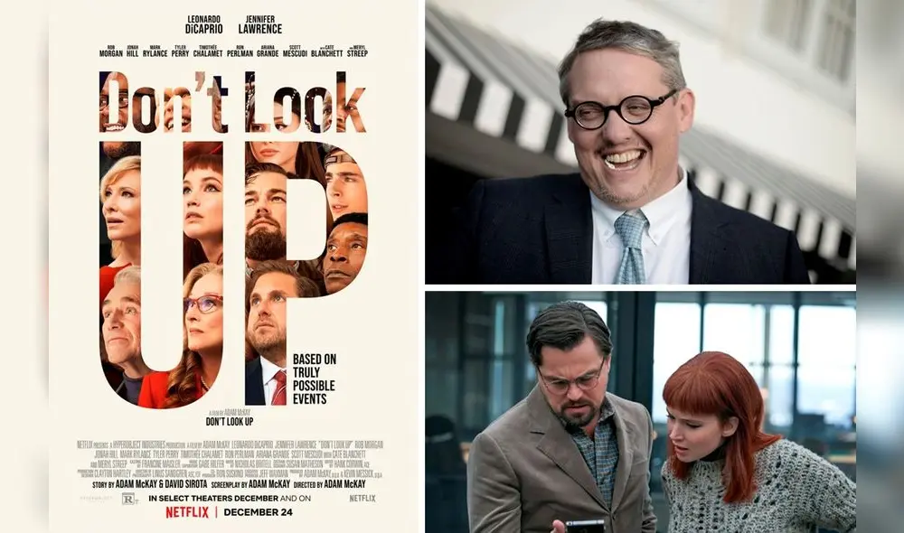 Adam McKay, director de Don't look up, le respondió a un usuario de TikTok. Foto: composición/Netflix/difusión