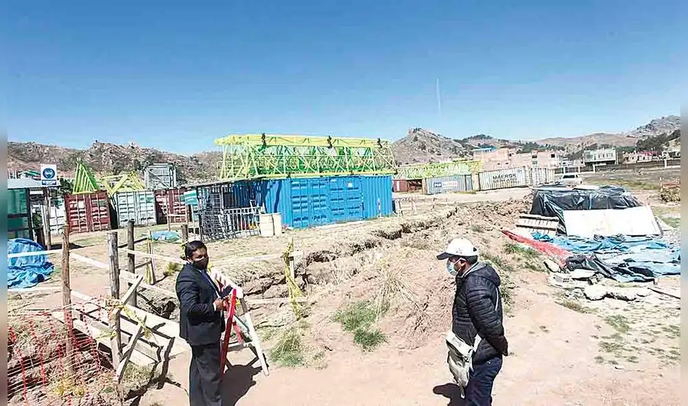 Detenida. Obra de hospital de Puno no avanza.