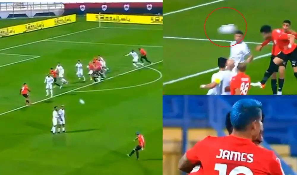 La gran asistencia de James Rodríguez para lograr el empate de su equipo. Foto: Captura TW/AlrayyanSC