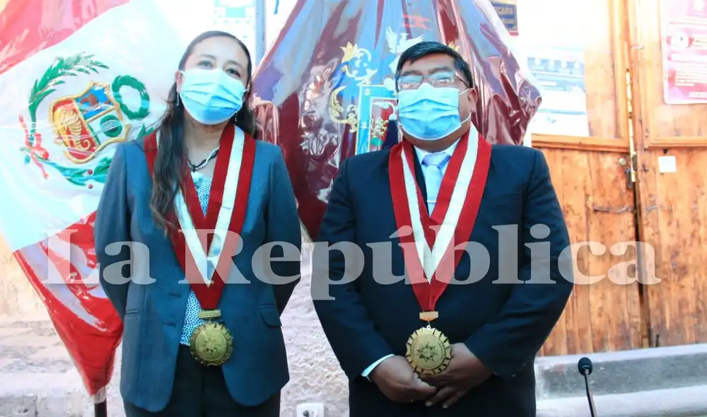 José Luis Hancco y Gloria Salas Núñez elegidos como presidente y vicepresidenta del Consejo Regional de Arequipa, respectivamente. Foto: La República / Zintia Fernández