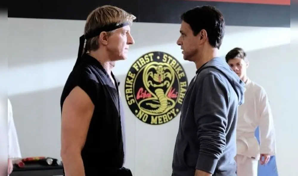 En el quinto episodio de la cuarta temporada de Cobra Kai, Daniel LaRusso y Johnny Lawrence pelean nuevamente. Foto: Netflix.