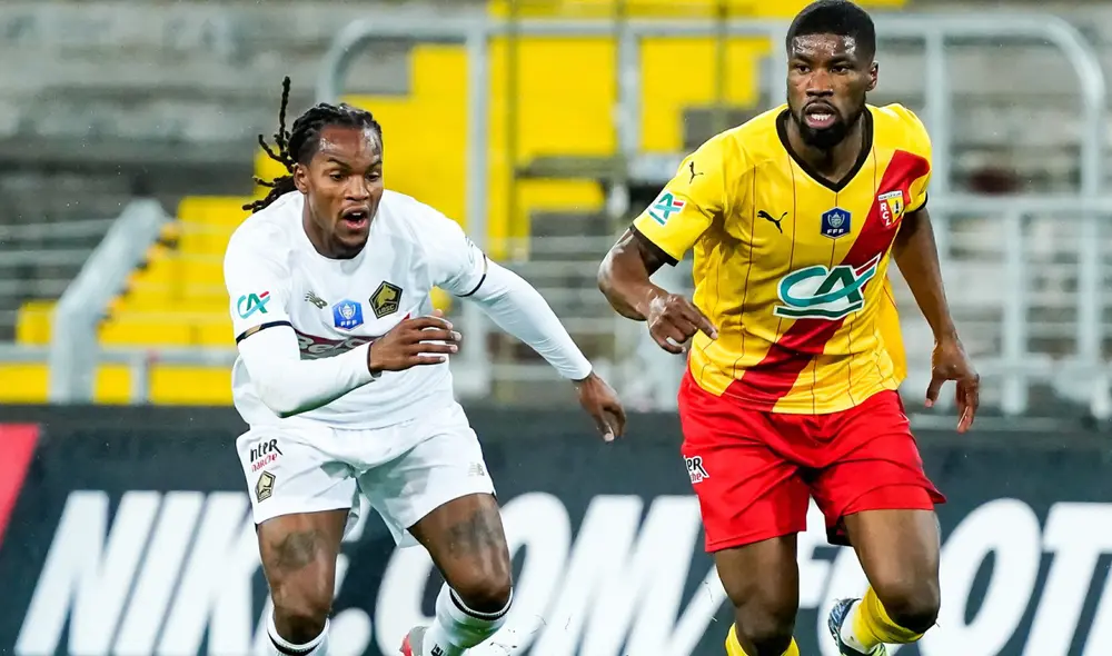 Lens y Lille igualaron 2-2 durante los noventa minutos. Foto: Lens.