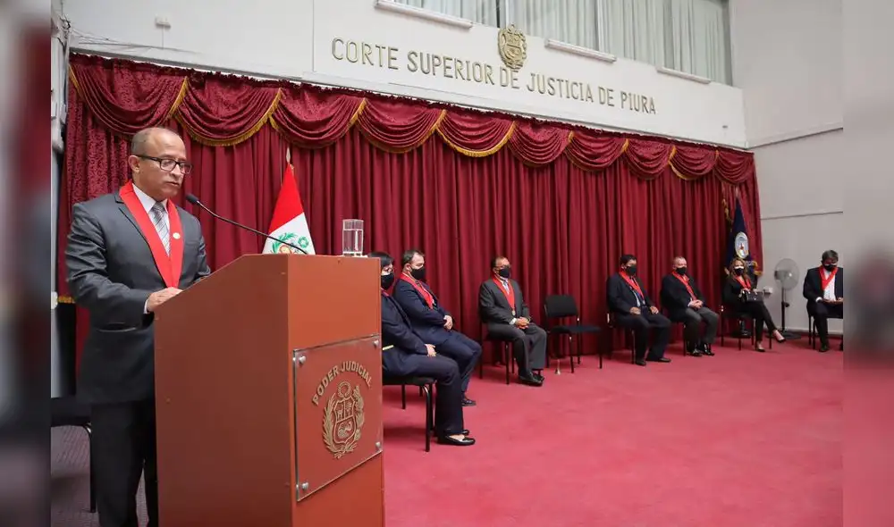 Ceremonia fue presidedida por Tulio Villacorta. Foto: Corte de Piura Ceremonia fue presidedida por Tulio Villacorta. Foto: Corte de Piura