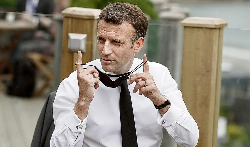 Hombre nuclear. Presidente de Francia, Emmanuel Macron. Foto: difusión Hombre nuclear. Presidente de Francia, Emmanuel Macron. Foto: difusión