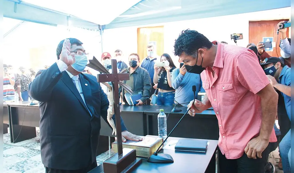 Juramentó. José Luis Hancco juramentó como nuevo presidente del consejo regional. Foto: La República
