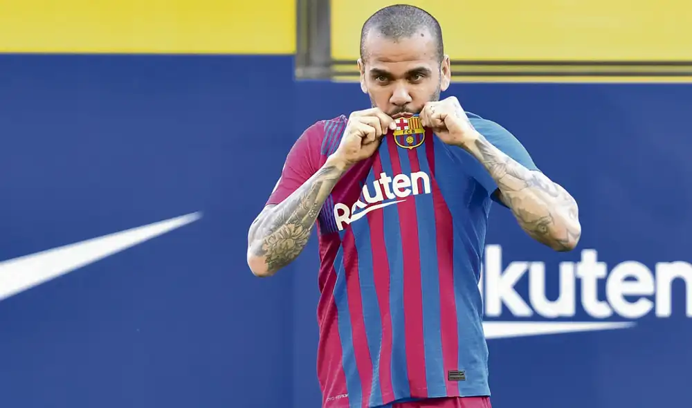 El último partido oficial de Dani Alves con FC Barcelona fue en 2016. Foto: AFP