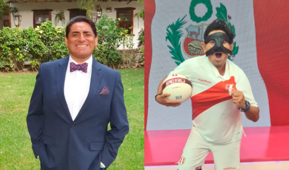 Carlos Álvarez recibió reconocimiento por imitar a Gianluca Lapadula. Foto: Carlos Álvarez/Facebook.