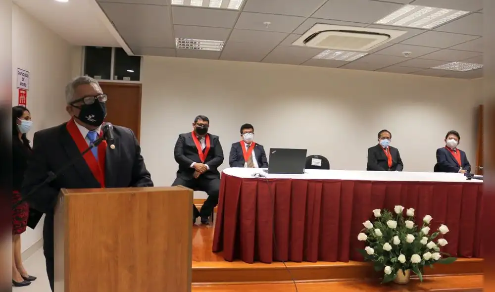 Presidente de la Corte de Justicia de Sullana dio el anuncio en la Apertura del Año Judicial 2022. Foto: difusión