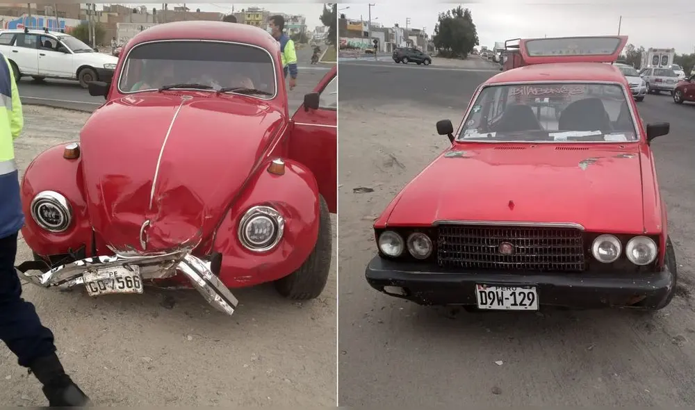 Colisión se registró entre las avenida Anchoveta y Panamericana Norte. Foto: Seguridad Ciudadana NC