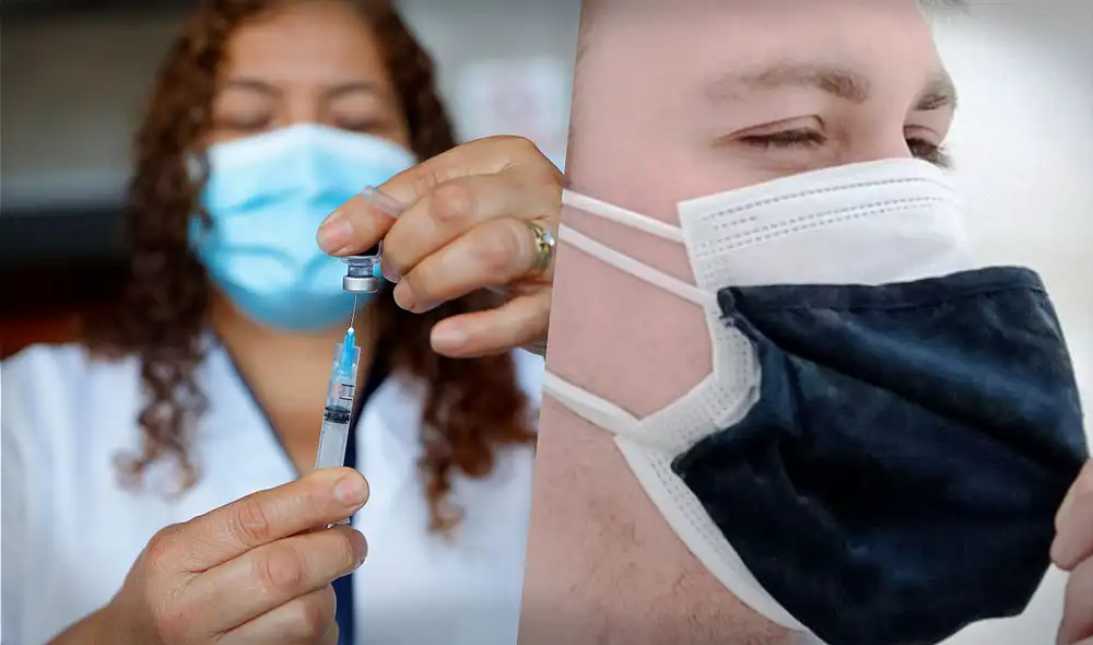 Entre las principales medidas de protección está la vacunación y el uso de mascarilla. Foto: composición LR/EFE