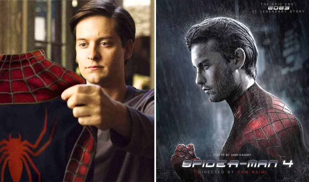 Fan art imagina portada promocional para Spiderman 4 con Tobey Maguire. Foto: composición/Sony/Instagram/@amir_kahory Fan art imagina portada promocional para Spiderman 4 con Tobey Maguire. Foto: composición/Sony/Instagram/@amir_kahory