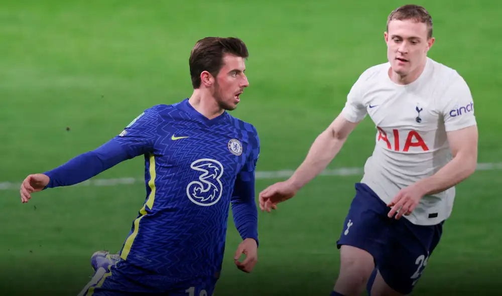 Chelsea se fue al descanso con una ventaja de 2-0 contra Tottenham. Foto: Carabao Cup