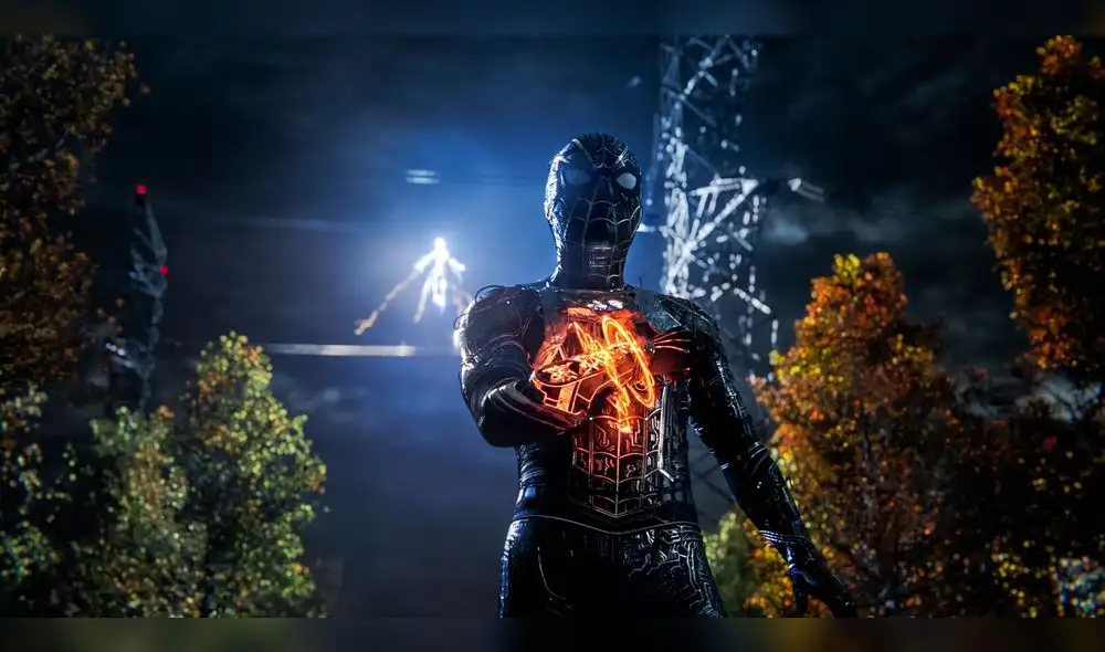 Una pequeña muestra del traje del simbionte en el UCM da pie a que el Spider-Man de Tom Holland se una a él. Foto: Sony Pictures.